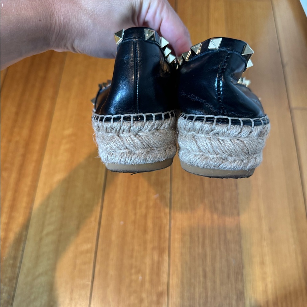 Steve Madden Black Studded Loafers - Picture 3 of 6